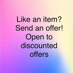 Like an item? Send an offer.